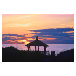 Corolla Beach Sunrise Metall Wall Art