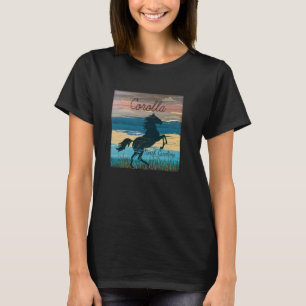 Corolla NC Outer Banker Vild Horses Nautical Coast T Shirt