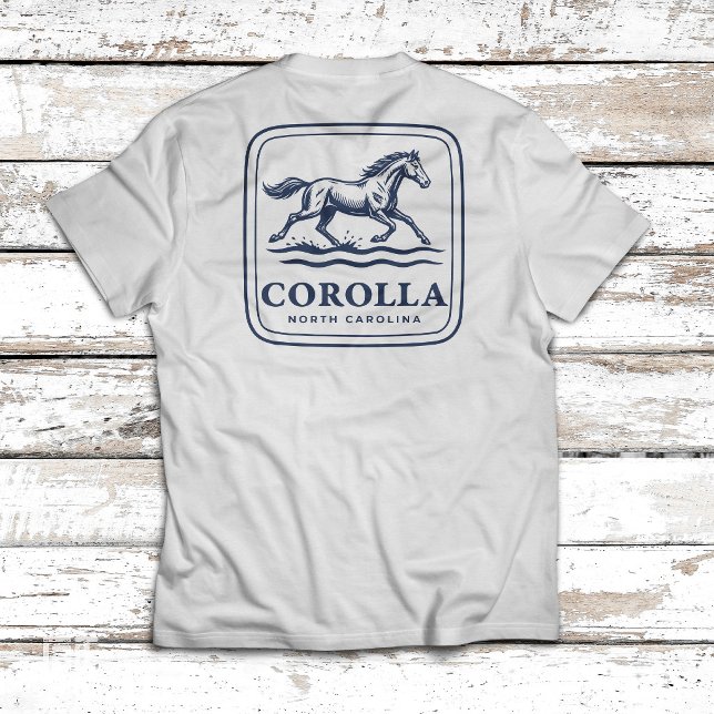 Corolla North Carolina Vildhäst Springar Genom  T Shirt (Skapare uppladdad)