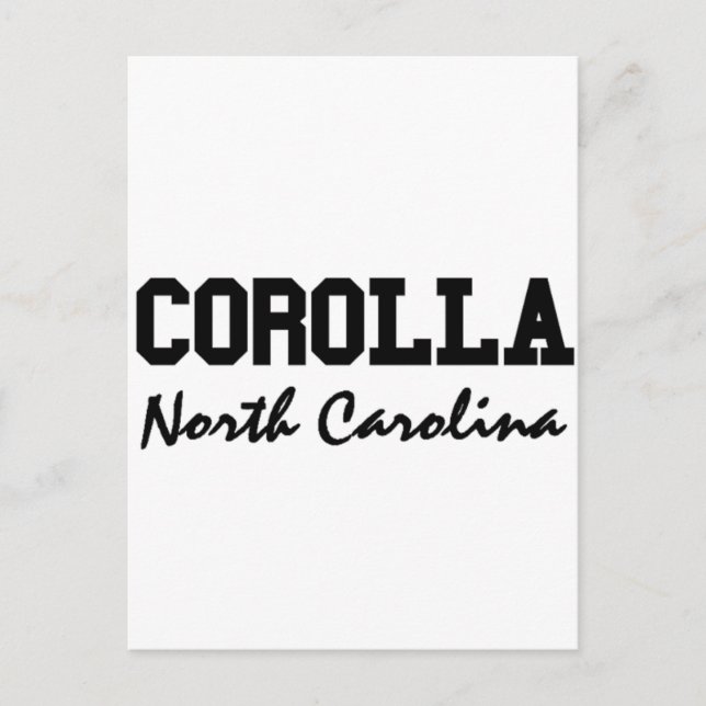 Corolla North Carolina Vykort (Framsida)