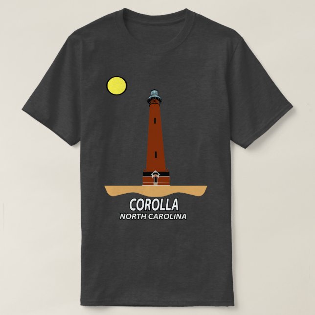 Corolla North olina Currituck Beach Lighthouse T Shirt (Design framsida)