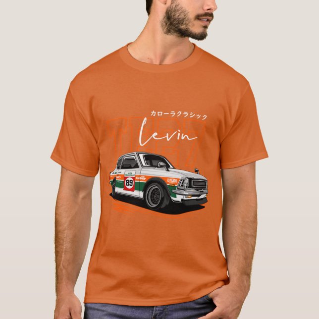 Corolla TE27 Levin T Shirt (Framsida)
