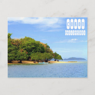 Coron Beach i Palawan Filippinerna Vykort