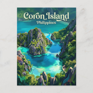 Coron Island Philippines Vykort