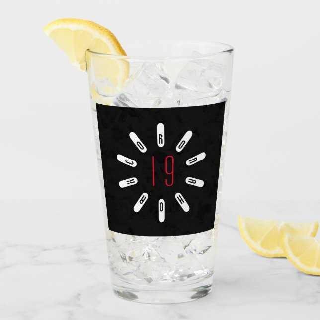 CORONA 19 HOAX Glas (Framsida Ice)