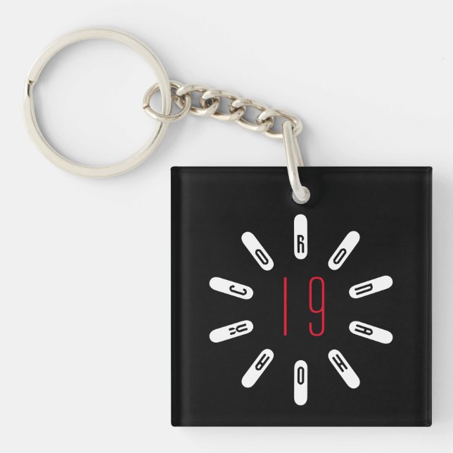 CORONA 19 HOAX Keychain (Framsidan)