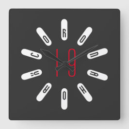 CORONA 19 HOAX Square Wall Clock Fyrkantig Klocka