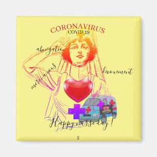 Corona carré magnet
