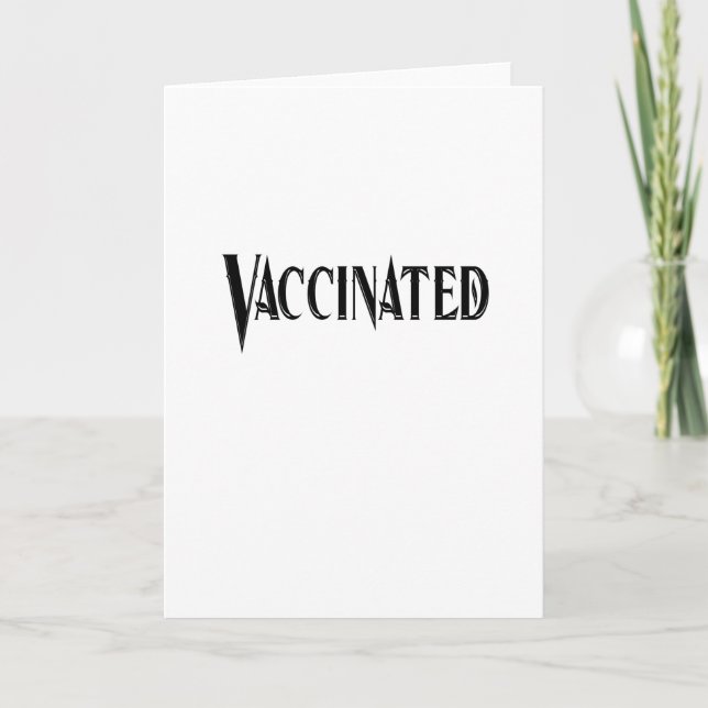 Corona Covid-19 - Vaccinerat Kort (Framsida)