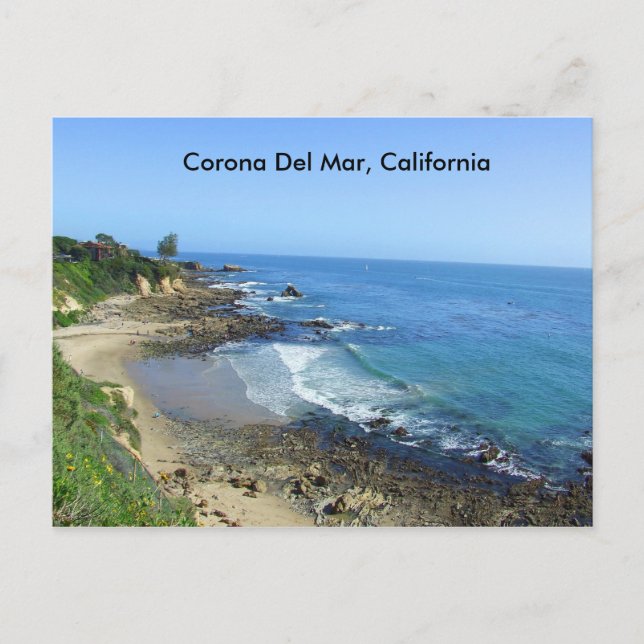 Corona Del Mar, Beach, Kalifornien Kusten, vykort (Framsida)