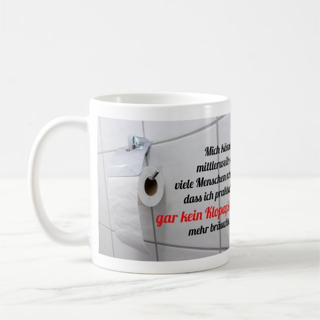 Corona-Krose-Humor i Tyskland! Kaffemugg (Vänster)