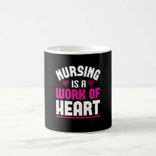 Corona Nurses sjuksköterska är ett hjärtverk Kaffemugg