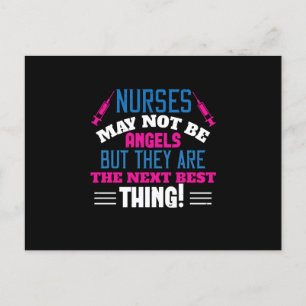 Corona Nurses - sjuksköterskor får inte vara Ängla Vykort