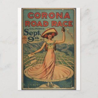 Corona Road Tävling - 1913 Vykort