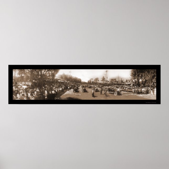 Corona Speedway Photo 1913 Poster (Framsidan)