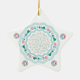 Corona Virus Pandemic World Julgransprydnad Keramik