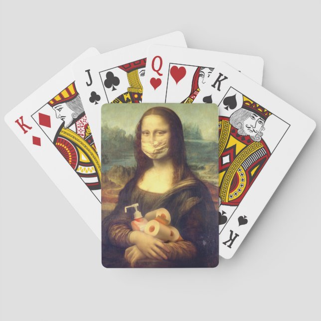 Corona Virus Porträtt Casinokort (Baksidan)