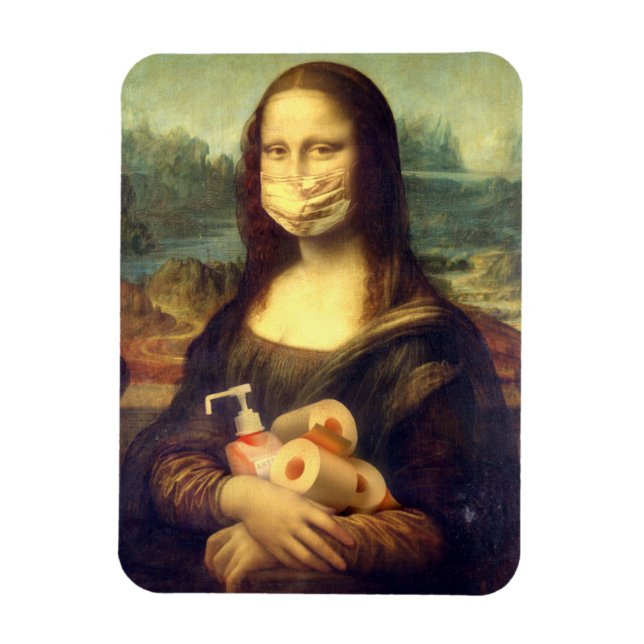 Corona Virus Porträtt Magnet (Vertikal)