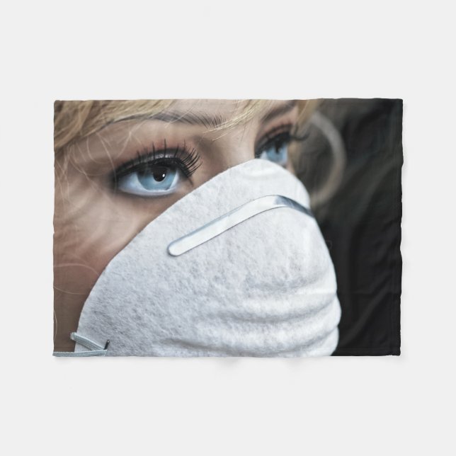 Corona Virus Protective Mask Fleecefilt (Framsidan (Horisontell))