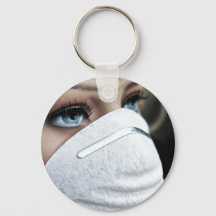 Corona Virus Protective Mask Nyckelring