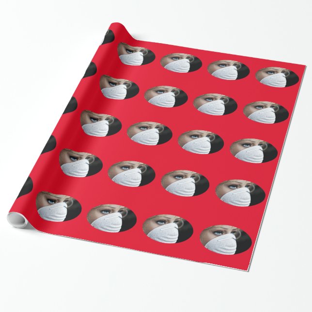 Corona Virus Protective Mask Presentpapper (Utrullad)