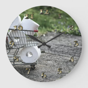 Corona Virus Protective Mask Stor Klocka