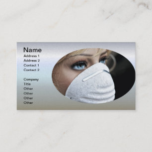 Corona Virus Protective Mask Visitkort