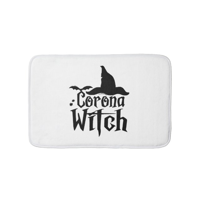 Corona Witch Halloween, Funny Halloween Badrumsmatta (Framsidan)