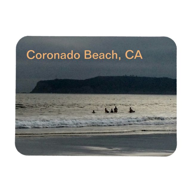 Coronado Beach California Photo Magnet (Horisontell)