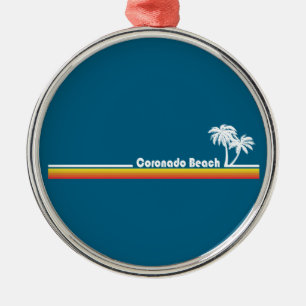 Coronado Beach Kalifornien Julgransprydnad Metall