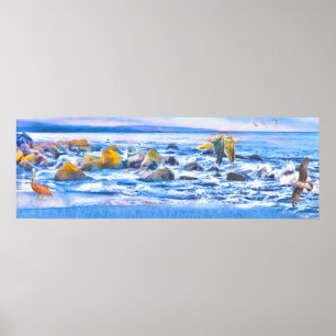 "CORONADO BEACH PLAYGROUND" 36X12 POSTER