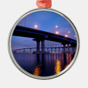 Coronado Bridge i Dusk Julgransprydnad Metall