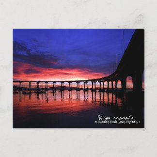 Coronado Bridge Sunrise Vykort