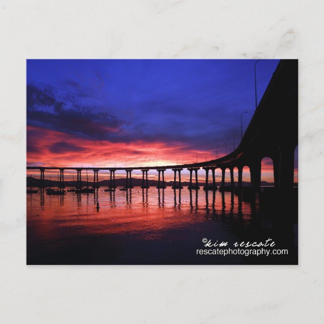 Coronado Bridge Sunrise Vykort (Framsida)