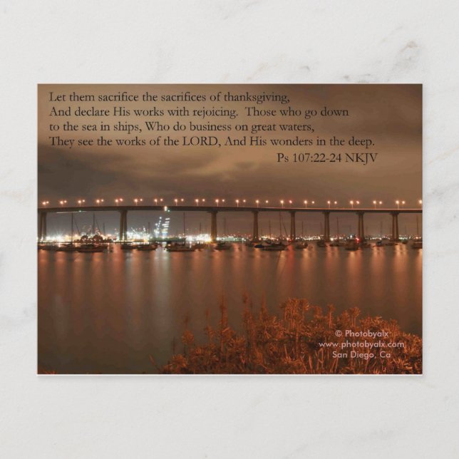 Coronado Bridge Vykort (Framsida)