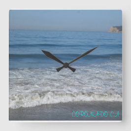 CORONADO,CA SQUARE CLOCK FYRKANTIG KLOCKA