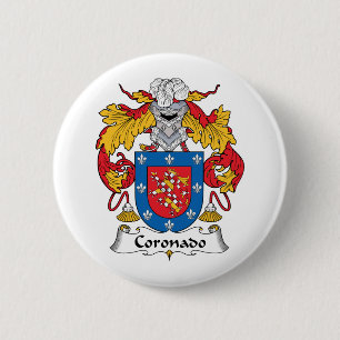 Coronado familjvapensköld knapp