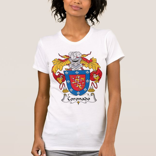 Coronado familjvapensköld tee shirt (Framsida)
