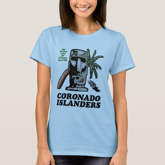 Coronado flickor 2018 spårar mästare t shirt (Framsida)