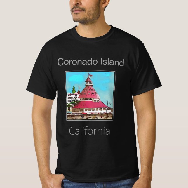 Coronado Island, Kalifornien T Shirt (Framsida)