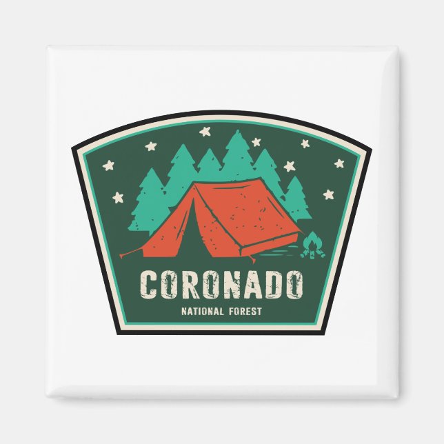 Coronado National Forest Camping Magnet (Framsidan)