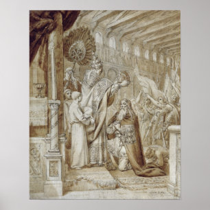 Coronation av Charlemagne Poster