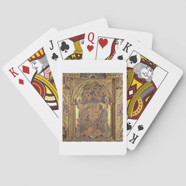 Coronation av det jungfruligt (specificera av spelkort (Baksidan)