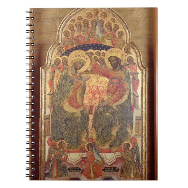 Coronation av oskulden, 1372 anteckningsbok med spiral (Framsidan)