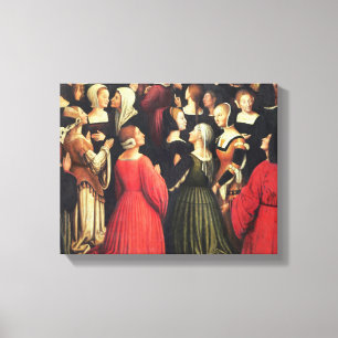 Coronation av oskulden, 1513 (olja på panelen) canvastryck