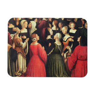 Coronation av oskulden, 1513 (olja på panelen) magnet