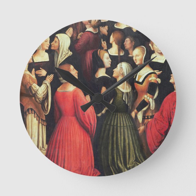 Coronation av oskulden, 1513 (olja på panelen) rund klocka (Framsida)