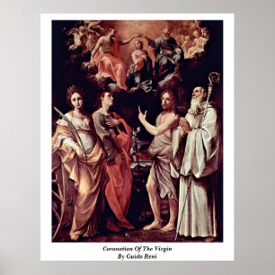 Coronation av oskulden av Guido Reni Poster