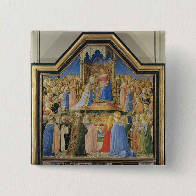 Coronation av oskulden, c.1430-32 knapp (Framsida)