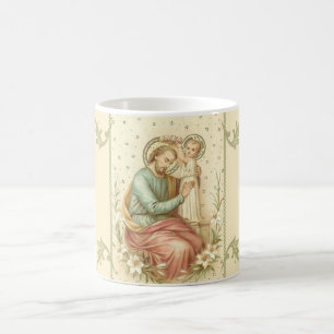 Coronation av St Joseph av Jesus Kaffemugg